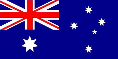 bandera de australia vector