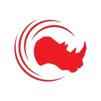 Rhino africa icon design vector