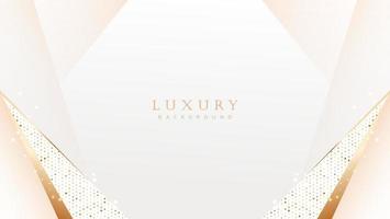 Abstract luxury gold background. Modern golden line wave design template. Premium soft cream with elegant geometric banner vector illustration