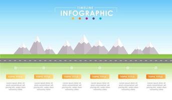 Infographic template for business. 5 Steps Modern Timeline diagram, presentation vector infographic.