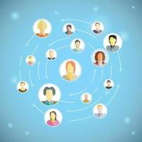 people network illustration vector