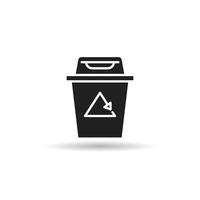 recycle bin icon vector