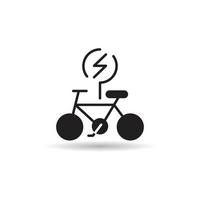 icono de bicicleta electrica vector