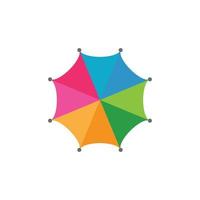 umbrella logo vector