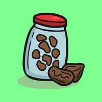 Dates Vector icon Illustration graphic. Hand drawn Doodle ramadan kareem