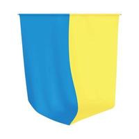 banderín de ucrania. tapiz nacional ucraniano amarillo azul. gobelino de ucrania. vector