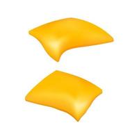 Processed cheese for burger and sandwich Illustration of food for shop vector