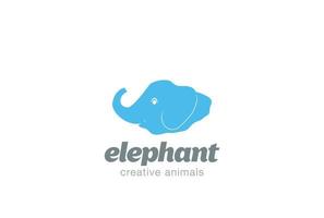 Elephant logo design vector