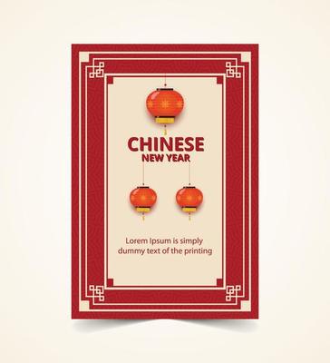 Happy Chinese new year poster