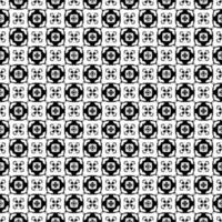 Black and white seamless pattern texture. Greyscale ornamental graphic design. Mosaic ornaments. Pattern template. Vector illustration. EPS10.