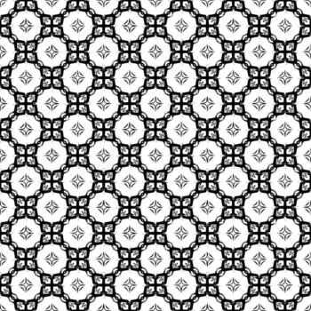 Black and white surface pattern texture. Bw ornamental graphic design. Mosaic ornaments. Pattern template. vector