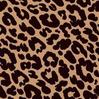 seamless pattern with wild cat skin print. flat vector illustration isolated on white background.