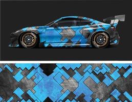 diseño de envoltura de coche diseños de fondo de carreras de rayas vectoriales para vehículos vector
