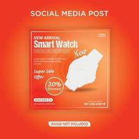 New arrival smart watch web banner social media post vector