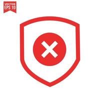 Shield Icon - Vector, Sign and Symbol for Design, Presentation, Website or Apps Elements. vector