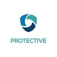 inspiración para el diseño del logotipo de protección de la salud vector