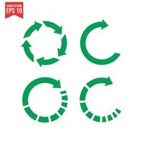 Recycle icon, Recycle icon vector, in trendy flat style isolated on white background. Recycle icon image, Recycle icon illustration vector