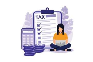 Doing Your Taxes illustration exclusive design inspiration vector