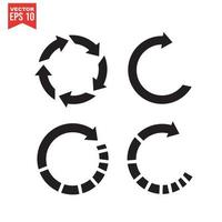 Recycle icon, Recycle icon vector, in trendy flat style isolated on white background. Recycle icon image, Recycle icon illustration vector