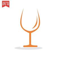 símbolo de icono de vino vector