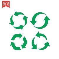 Recycle icon, Recycle icon vector, in trendy flat style isolated on white background. Recycle icon image, Recycle icon illustration vector