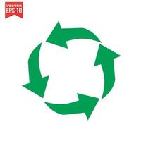 conjunto de iconos de reciclaje, vector eps10.