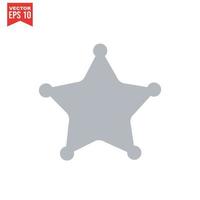 icono de estrella vector sobre un fondo blanco