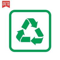 recycle icon set, vector eps10.