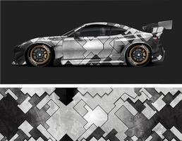abstract stripe racing for livery vehicle Wrap
