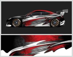 Car graphic design -  Graphic abstract grunge stripe designs for wrapping vehicles vector