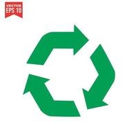 Recycle icon, Recycle icon vector, in trendy flat style isolated on white background. Recycle icon image, Recycle icon illustration vector