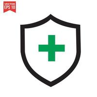 Shield Icon - Vector, Sign and Symbol for Design, Presentation, Website or Apps Elements. vector