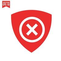 Shield Icon - Vector, Sign and Symbol for Design, Presentation, Website or Apps Elements. vector