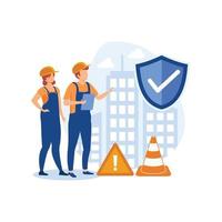 Workplace safety illustration exclusive design inspiration vector