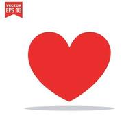 heart Vector icon red color