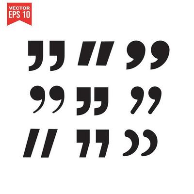 Set of quotation marks