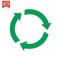 Recycle icon, Recycle icon vector, in trendy flat style isolated on white background. Recycle icon image, Recycle icon illustration vector