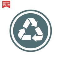 recycle icon set, vector eps10.