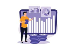 Analytics and Data Science illustration exclusive design inspiration vector