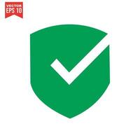 Shield check mark logo icon design template elements vector