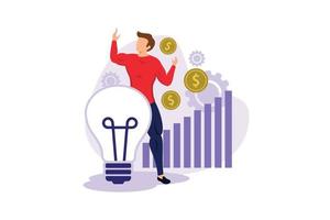 Intellectal capital illustration exclusive design inspiration vector