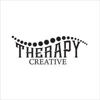 therapy creative exclusive logo vector