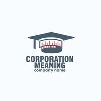 corporation meaning logo. Ruler scale measure or vector length. measurement scale chart graduation.