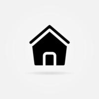 Home, House Icon Solid Style. Vector Icon Design Element. Vector Icon Template Background