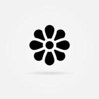 Flower Icon Solid Style. Vector Icon Design Element. Vector Icon Template Background