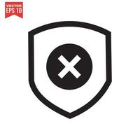 Shield Icon - Vector, Sign and Symbol for Design, Presentation, Website or Apps Elements. vector