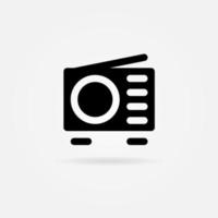 Radio Icon Solid Style. Vector Icon Design Element. Vector Icon Template Background