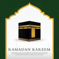 ramadan kareem islamic background design with modern and arabic style use for social media content and banner ads, eid mubarak, hari raya, eid fitr, eid adha, hajj, umrah vector