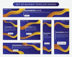 set of promotion kit banner template design with modern and minimalist concept user for web page, ads, annual report, banner, background, backdrop, flyer, brochure, card, poster, presentation lauyout vector