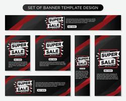 set of promotion kit banner template design with modern and minimalist concept user for web page, ads, annual report, banner, background, backdrop, flyer, brochure, card, poster, presentation lauyout vector